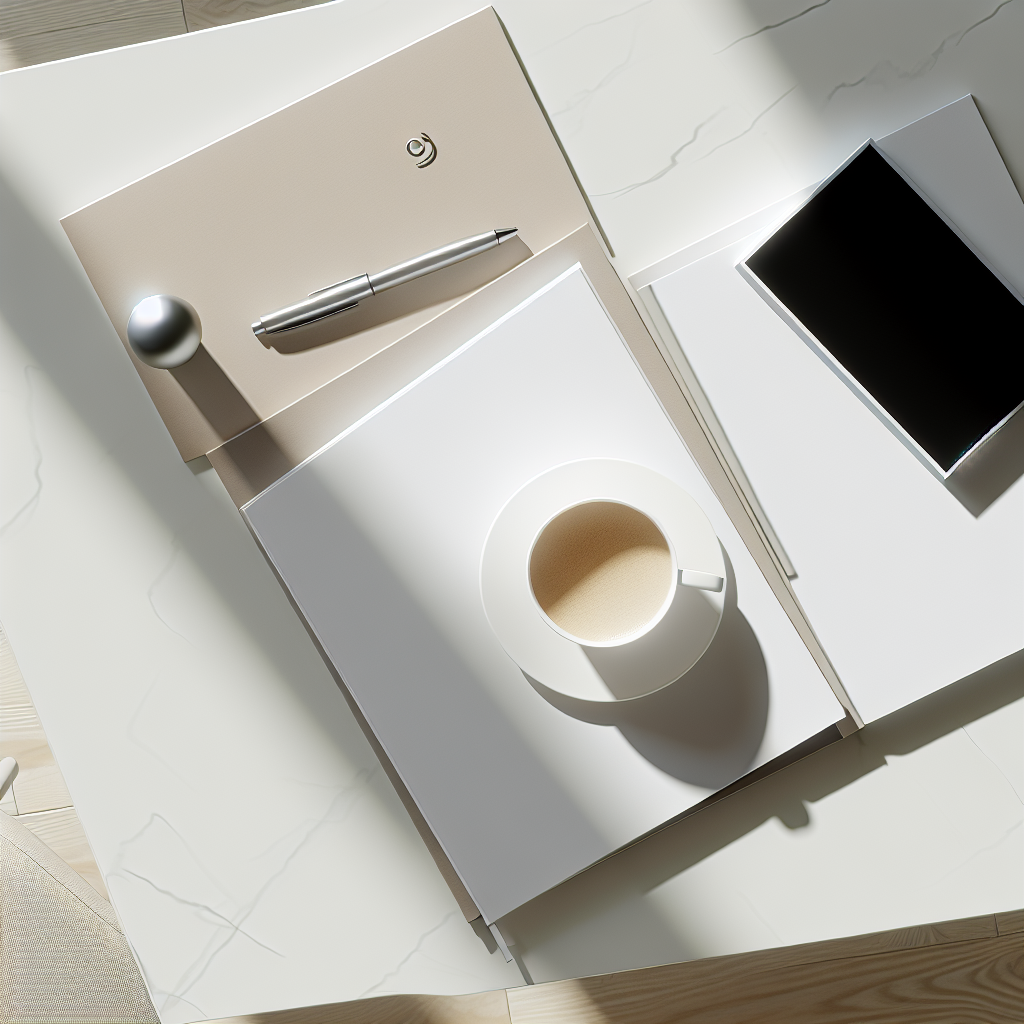 Clean organized desk workspace